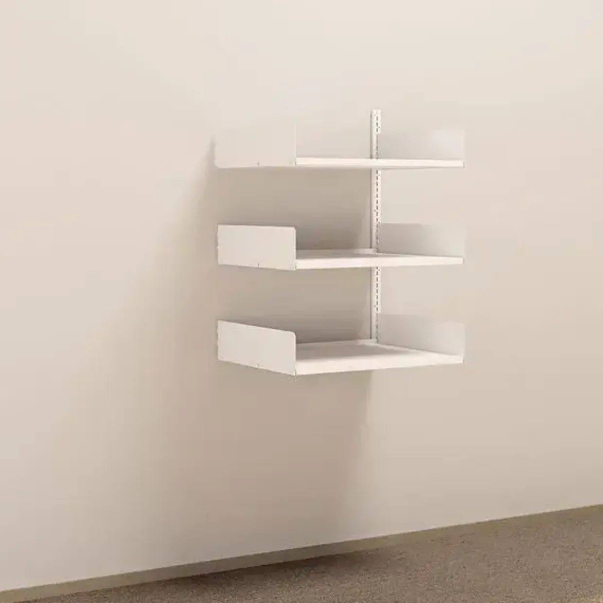 Metalreol - aLTI-hylden - væghængt grundsektion - 1000x750x300mm - Hvid