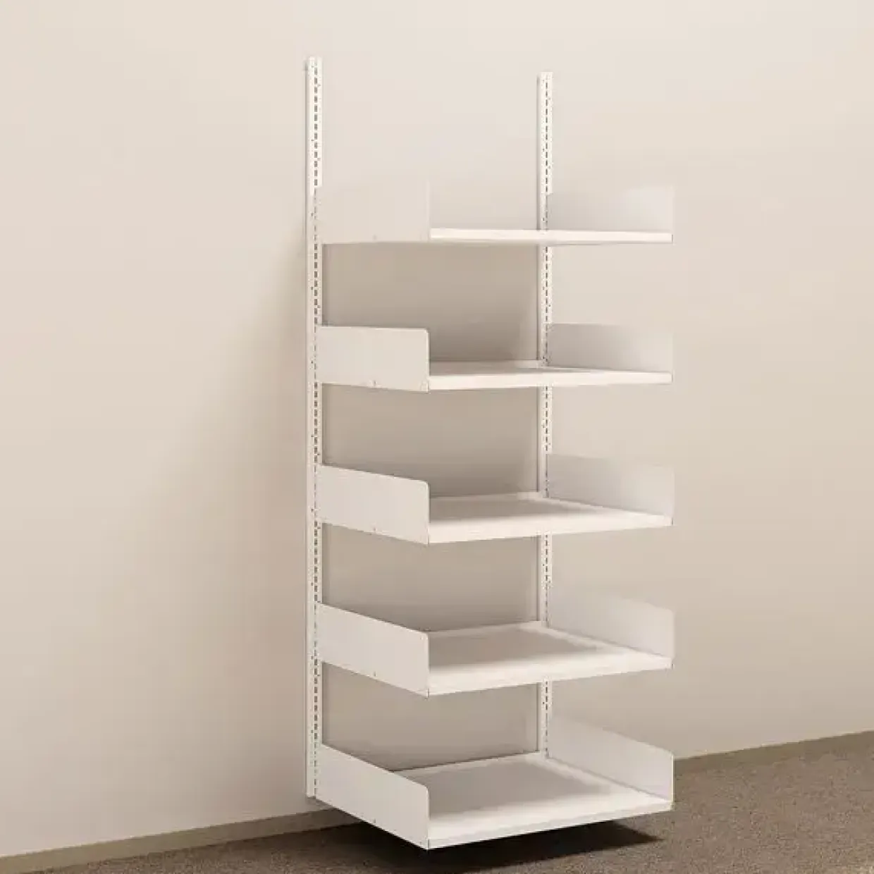 Metalreol - aLTI-hylden - væghængt grundsektion - 2000x750x600mm - Hvid