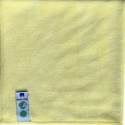 Microfiberklude, ABENA Puri-Line Soft, 40x40cm, gul, 70% genanvendt - 10 stk