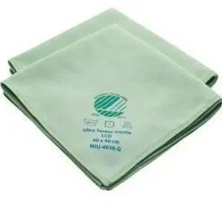 Microfiberklud Pure Cleaning 40x40cm Svanemærket grøn til glas/LCD-skærme - 10 stk/pk