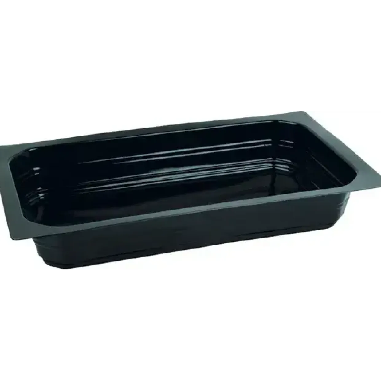 Microovnsbakke 1-rums sort 265x162x40mm 1165ml 225stk/kar