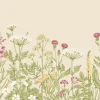 Middagsserviet, Aurelia, 1/4 fold, 40x40cm, flerfarvet, airlaid - 300 stk