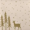 Middagsserviet, Golden Winter, 1/4 fold, 40x40cm, beige, airlaid - 300 stk