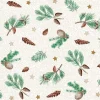 Middagsserviet, Pine Season, 3-lags, 1/4 fold, 40x40cm, flerfarvet, nyfiber - 600 stk
