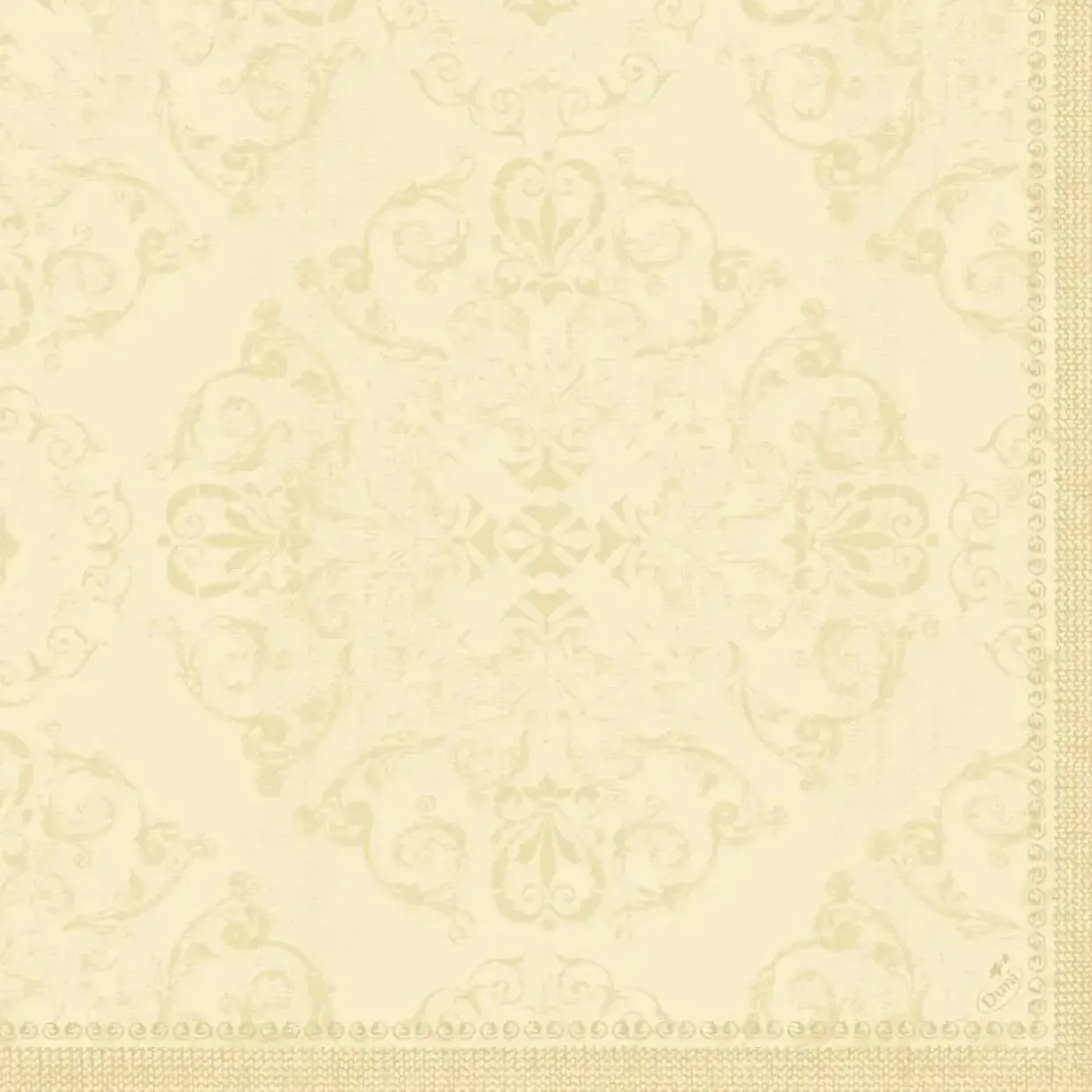 Middagsservietter - Dunilin Opulent Spring, 1/4 fold, 40x40cm, creme - 540 stk