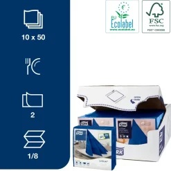 Middagsservietter 39x39 cm - Tork 478856 - Premium Linstyle® Midnight Blue - 12x50 stk