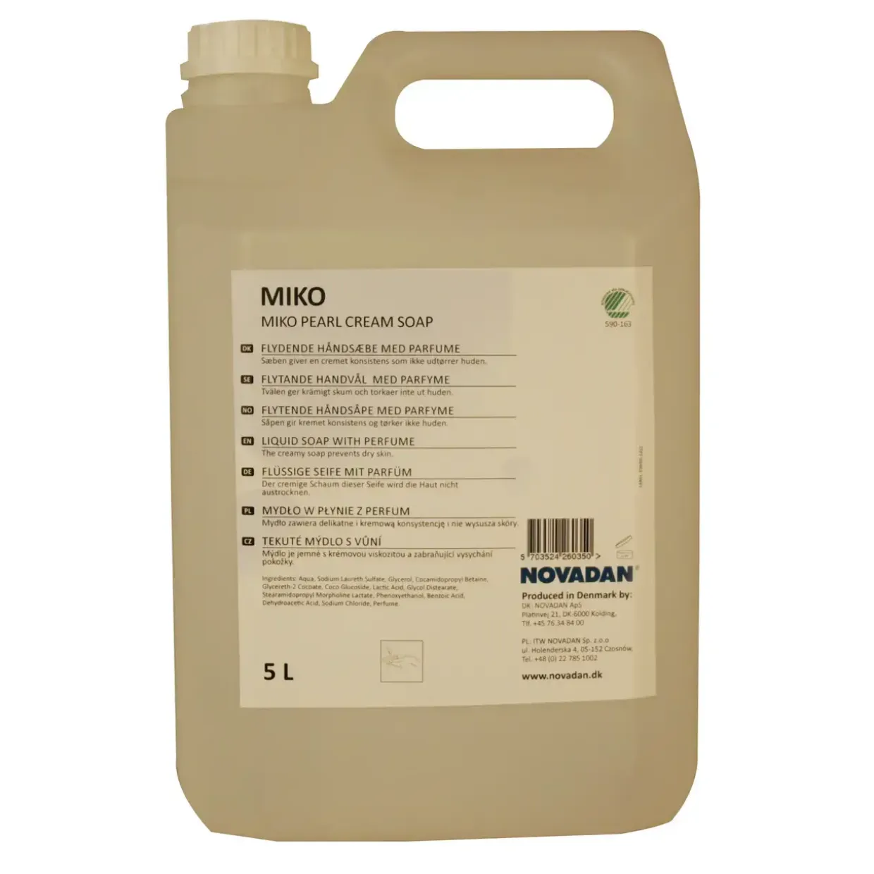 MIKO Pearl Cream Soap Cremesæbe | 5 liter - 3 stk