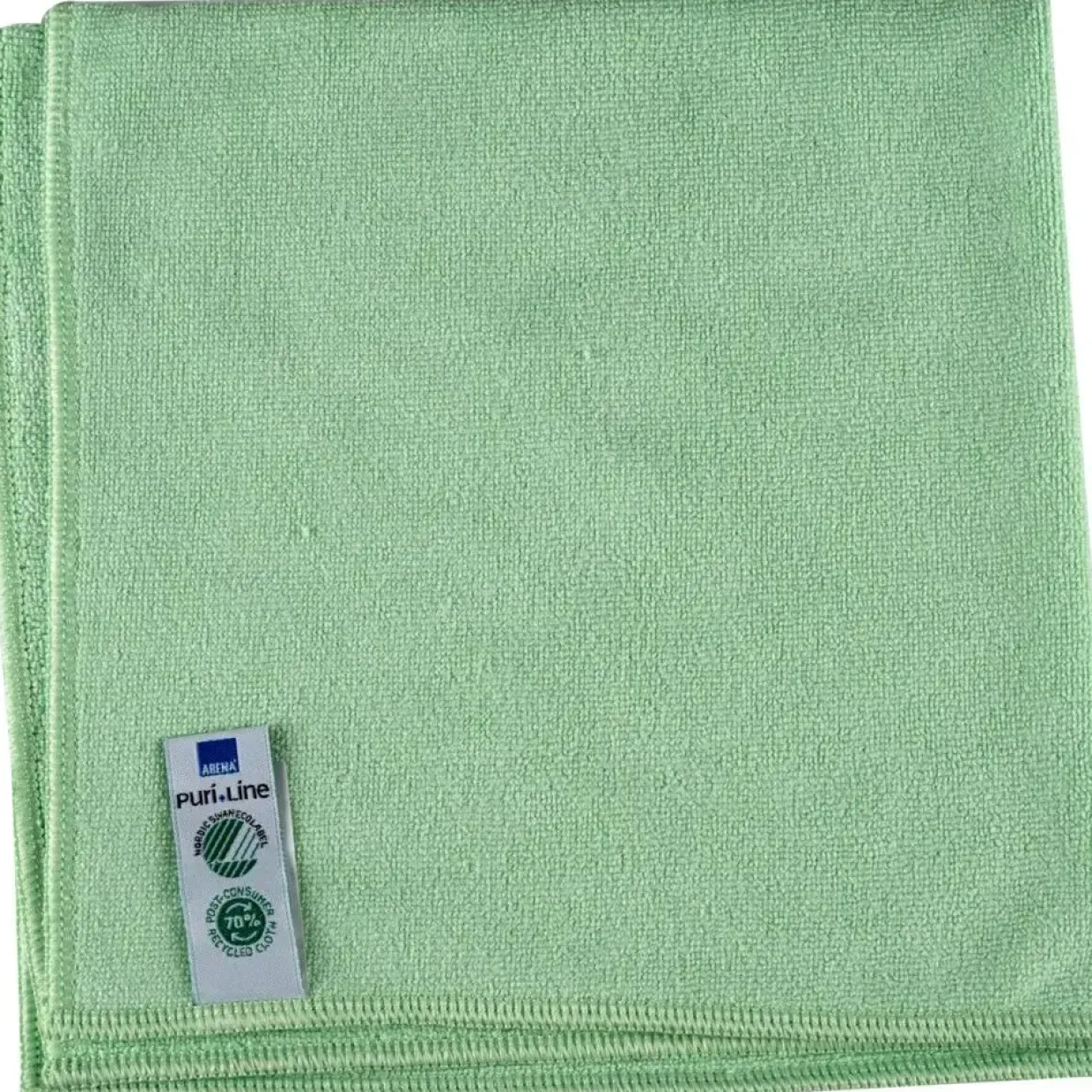 Mikrofiberklude - Abena Puri-Line Soft - Grøn - 40 x 40 cm - 70% genanvendt - 10 stk