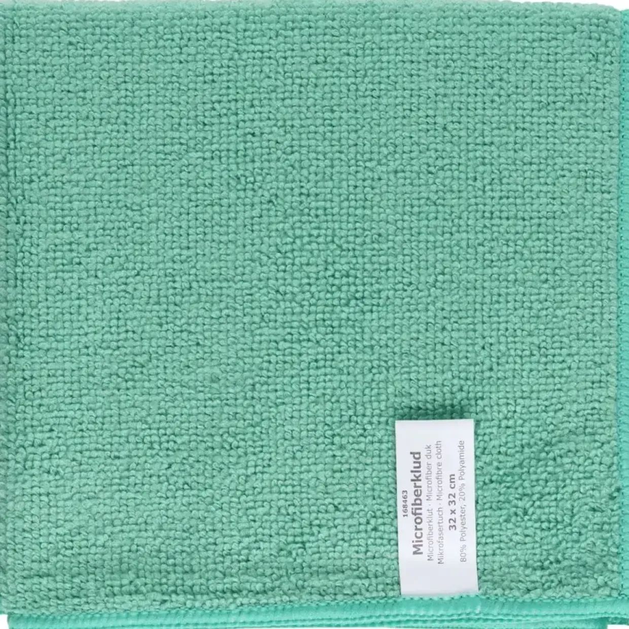 Mikrofiberklude grøn 80% polyester 20% polyamid 32x32 cm - 20 stk