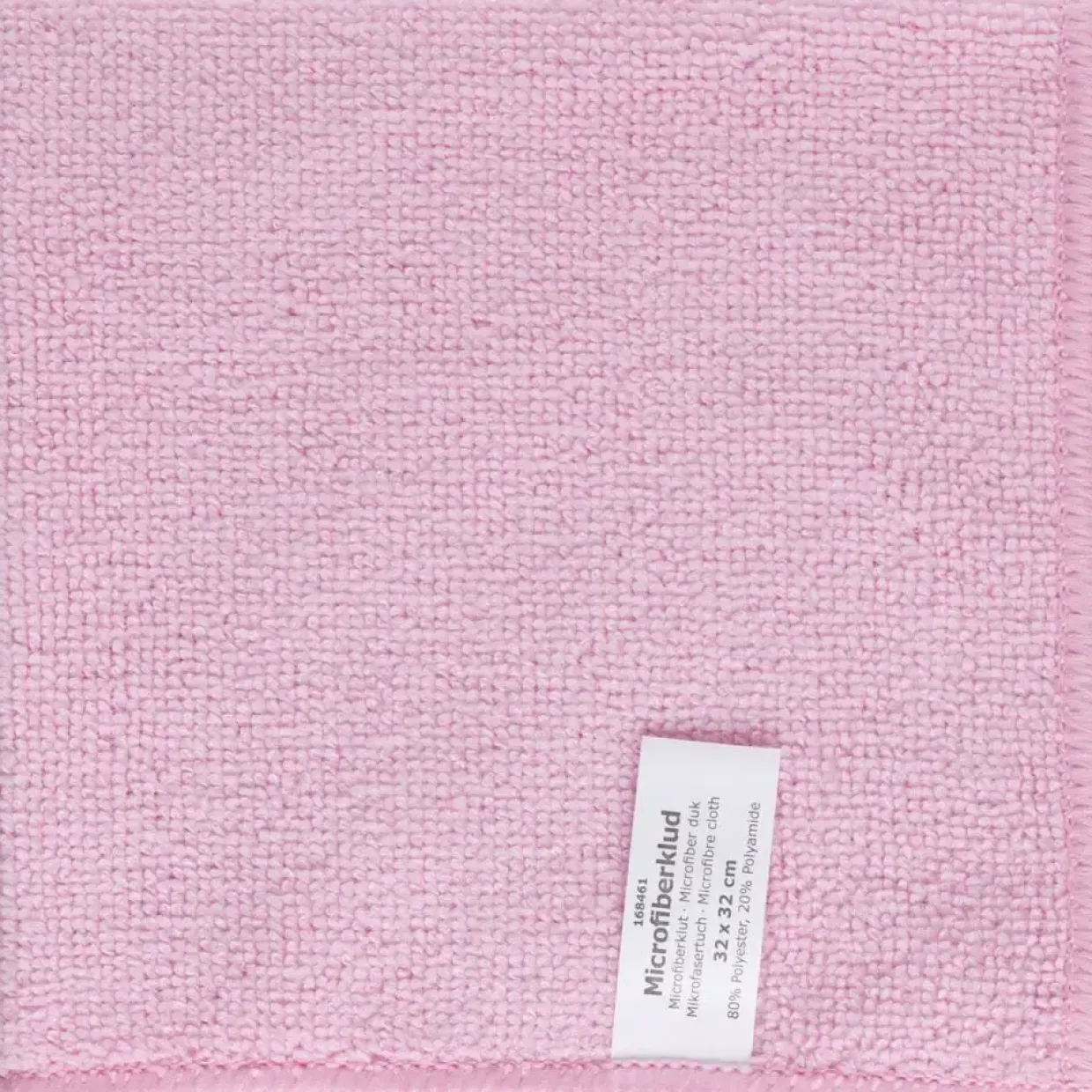 Mikrofiberklude rød 80% polyester 20% polyamid 32x32 cm - 20 stk