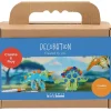 Mini DIY Kit Dekoration | Dinosaur, rød, blå, grøn, orange | 1 pk.