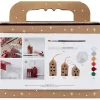 Mini DIY Kit Dekoration | Huse, julefarver | 1 pk.