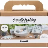 Mini DIY Kit Lysstøbning | Strandskaller, grå, off white | 1 pk.