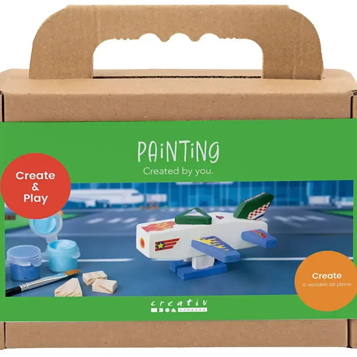 Mini DIY Kit Male | Flyvemaskine, blå/grøn harmoni | 1 pk.