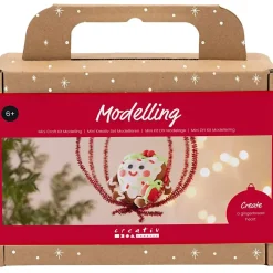 Mini DIY Kit Modellering, Hjerteformet julefigur, ass. farver