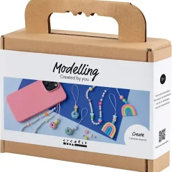 Mini DIY Kit Modellering, Mobilvedhæng, ass. farver, 1 pk.