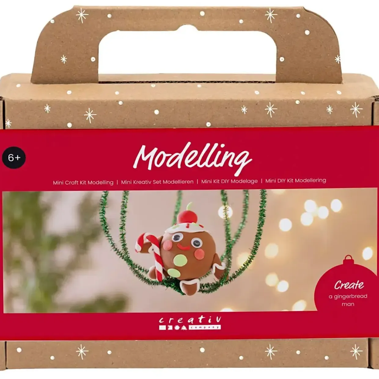 Mini DIY Kit Modellering, Peberkagemand, ass. farver