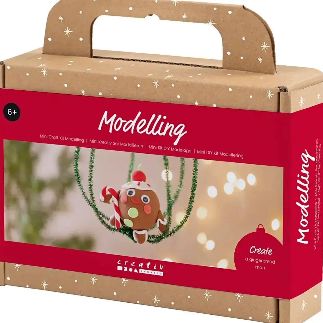 Mini DIY Kit Modellering, Peberkagemand, ass. farver