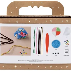 Mini DIY Kit Modellering, Rensdyrmonster, ass. farver, 1 pk.