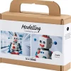 Mini DIY Kit Modellering, Robotdreng, blå, grå, rød - 1 pk