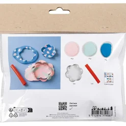Mini DIY Kit Modellering, Skåle, pastelblå, lys pink