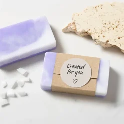Mini DIY Kit Sæbefremstilling | firkant, lys lilla | 1 pk.