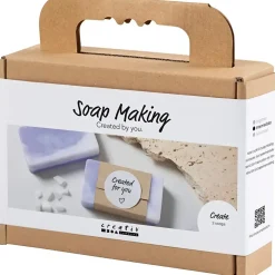 Mini DIY Kit Sæbefremstilling | firkant, lys lilla | 1 pk.