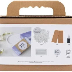 Mini DIY Kit Sæbefremstilling | firkant, lys lilla | 1 pk.