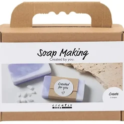 Mini DIY Kit Sæbefremstilling | firkant, lys lilla | 1 pk.