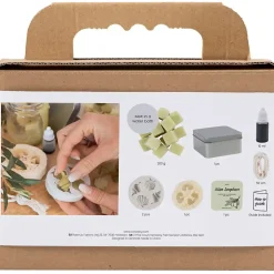 Mini DIY Kit Sæbefremstilling | Strandskaller, olivengrøn | 1 pk.