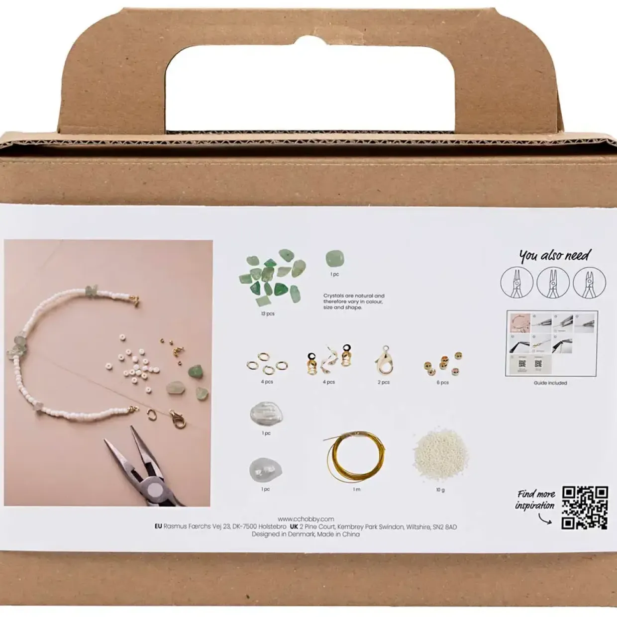 Mini DIY Kit Smykker Aventurinhalskæde og -armbånd