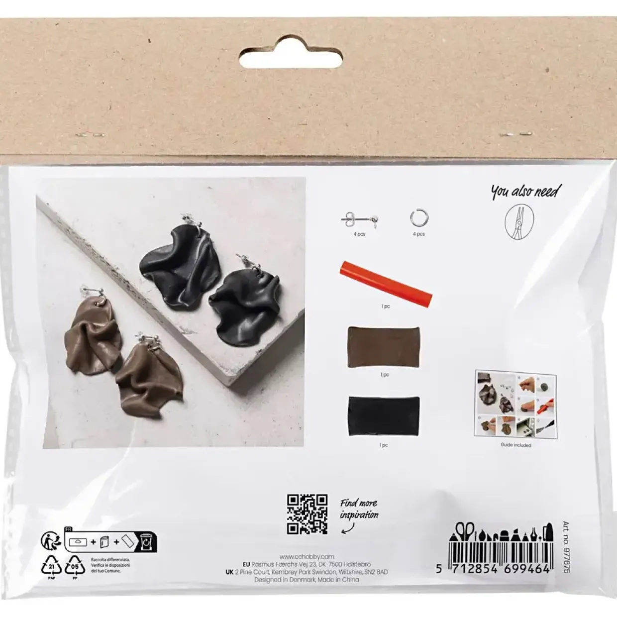 Mini DIY Kit Smykker Foldede øreringe