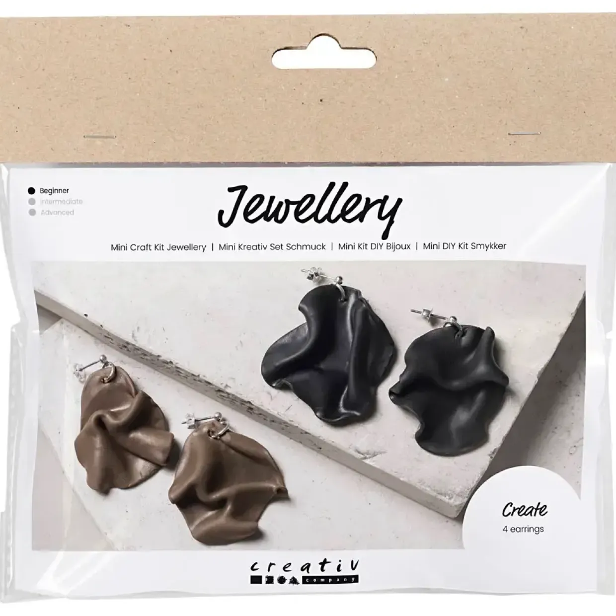 Mini DIY Kit Smykker Foldede øreringe