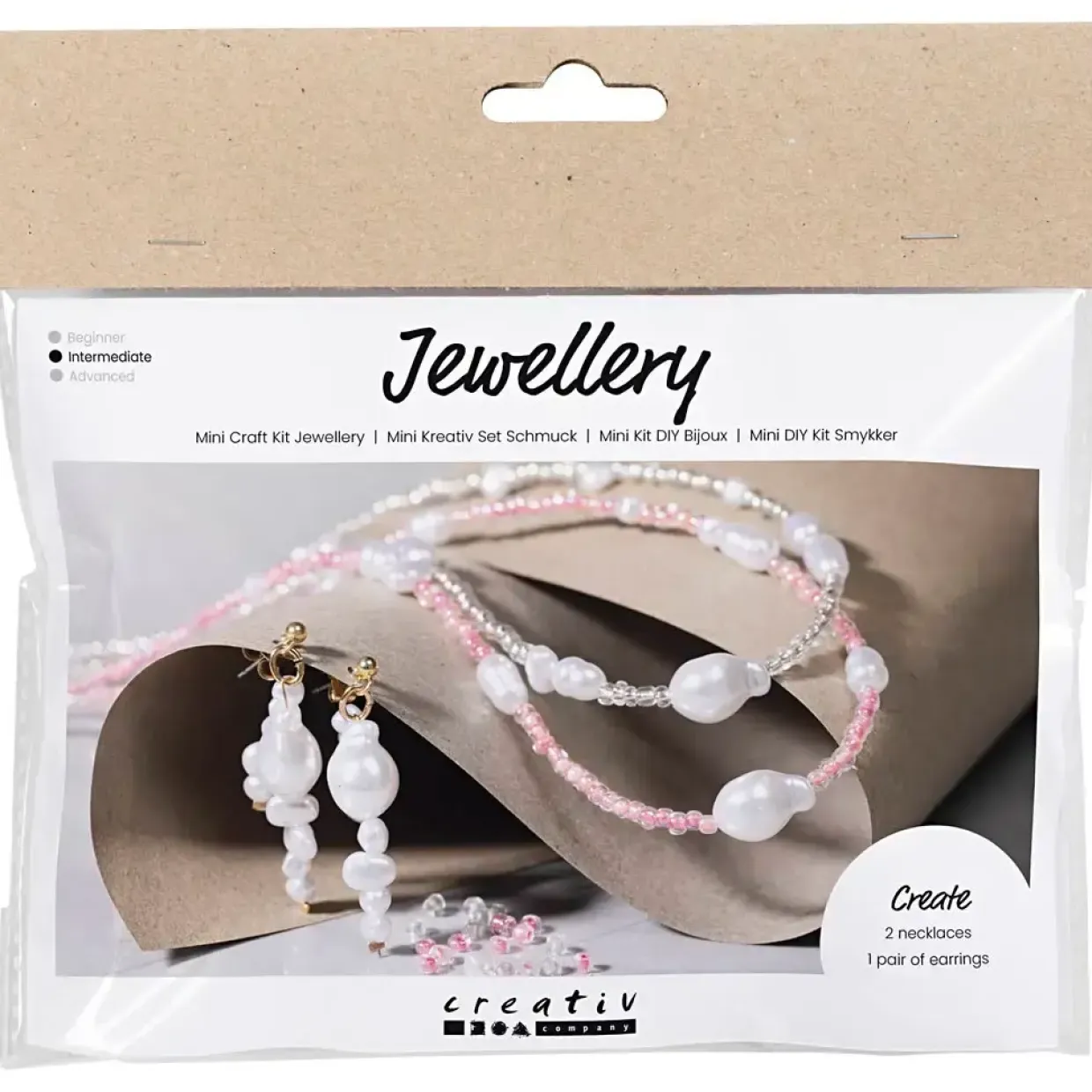 Mini DIY Kit Smykker, Halskæder og øreringe, glans
