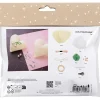 Mini DIY Kit Syning, Hjerter, off white