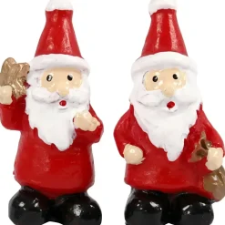 Minifigurer, H: 3,5 cm, L: 1,7 cm, julemænd, 2stk.