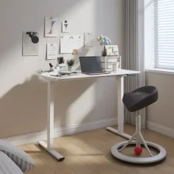 Miniflex hæve-sænkebord, 1200 x 600 mm, hvidt