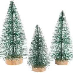 Mini juletræ H: 10+13+14 cm - 3stk