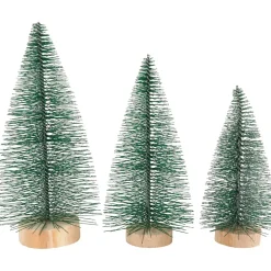 Mini juletræ H: 10+13+14 cm - 3stk