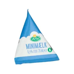 Minimælk til kaffe - 0,4 % fedt - 20 ml - 100 stk