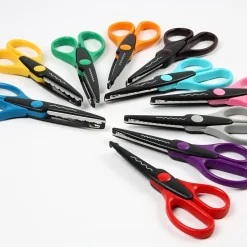 Mønstersakse - 16 cm lang - 10 stk. assorteret mønstre