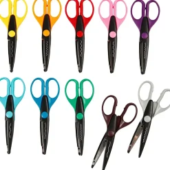 Mønstersakse - 16 cm lang - 10 stk. assorteret mønstre