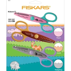 Mønstersakse Kidzors med flodhest kamel og pindsvin | 3 stk.