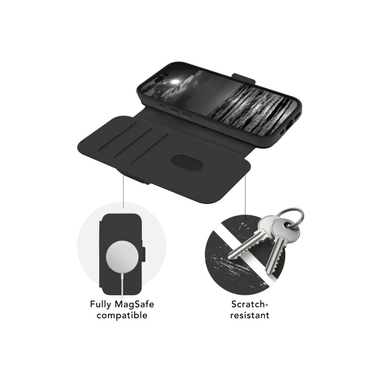 Mobilcover - Dbramante1928 - Lynge MS ICON - iPhone 16 - Sort