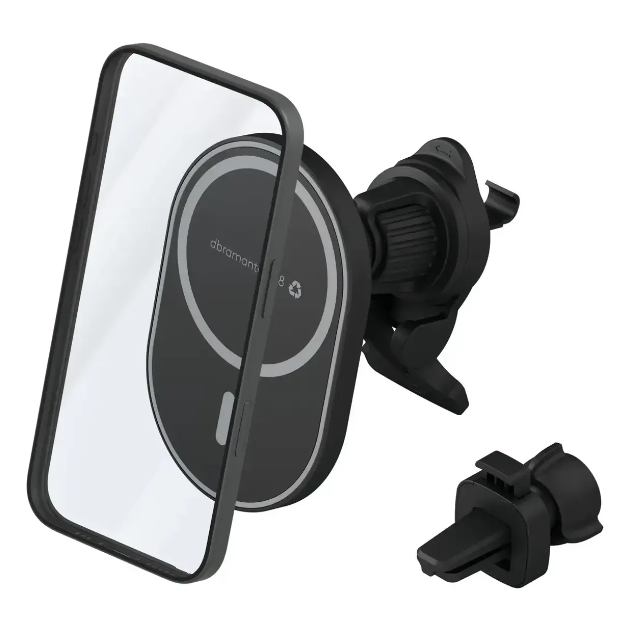 Mobiloplader og bilholder - Dbramante1928 - MagSafe - sort