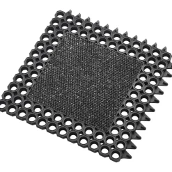 Modulmåtte, Clean Proff, 50x50x2,3cm, sort, gummi, m/ indlæg