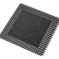 Modulmåtte, Proff, 500x500x120mm, sort, gummi, med tekstilfyld