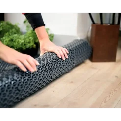Modulmåtte Vileda V-Mat Standard 250x250x14mm antracit nitril vinyl uden tekstilfyld - 32 stk