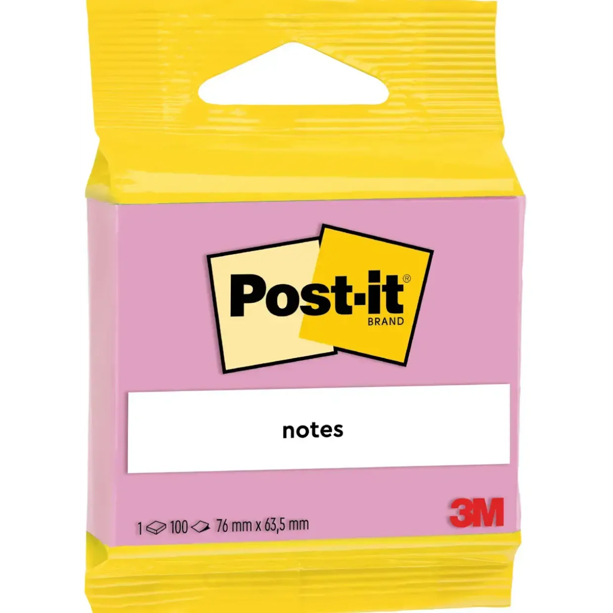 3M Post-it pink 63,5x76 100 ark