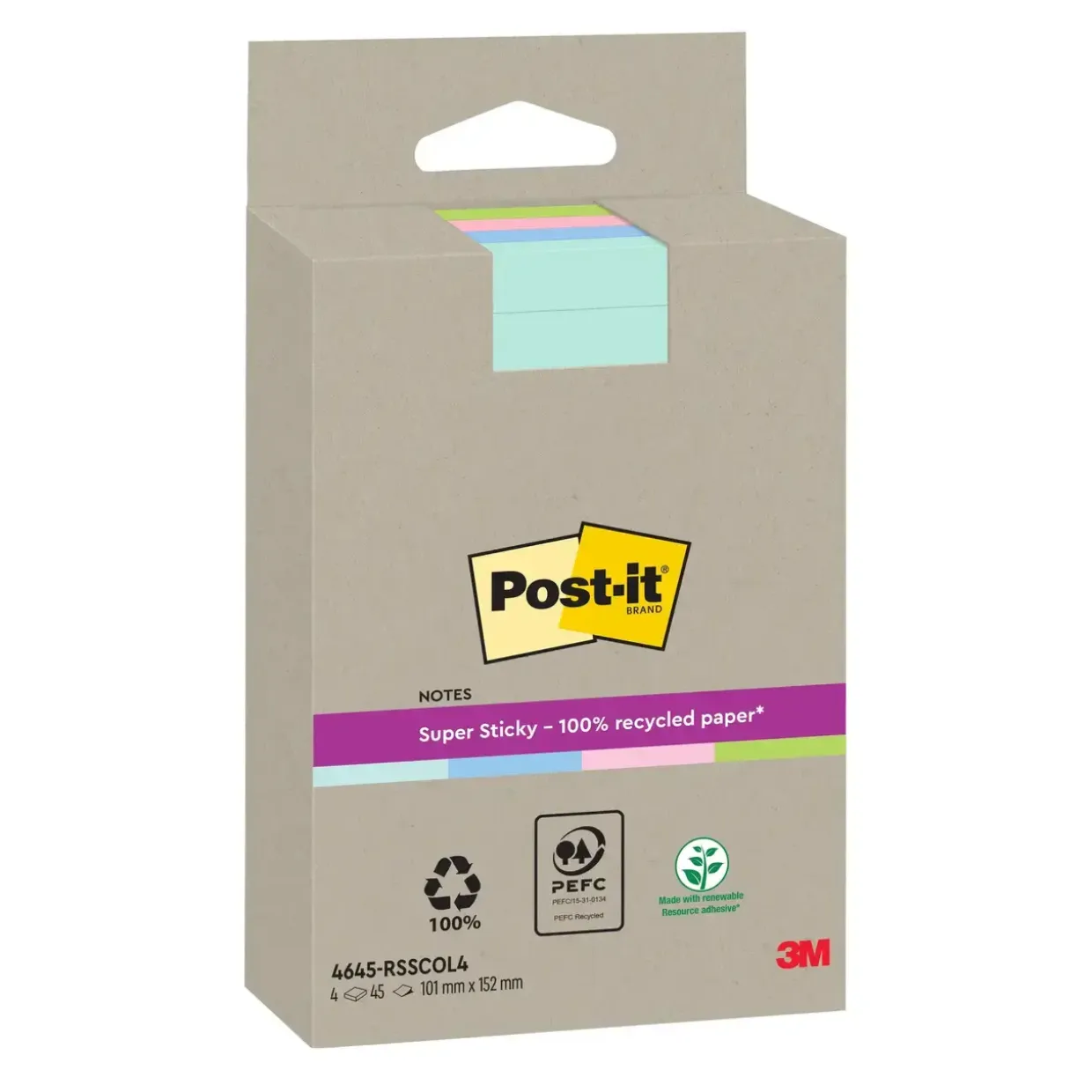 3M Post-it SS Recycled Mix colors 127x76 70sh (8)